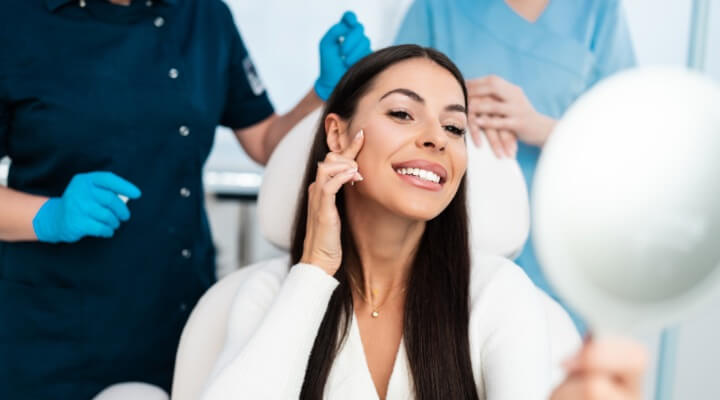 satisfied dermatology patient
